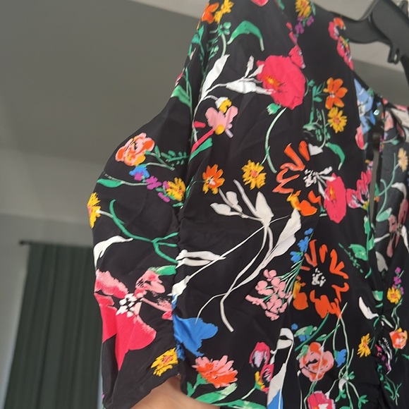 Size M New Day black floral midi dress. NWOT. - Picture 5 of 5